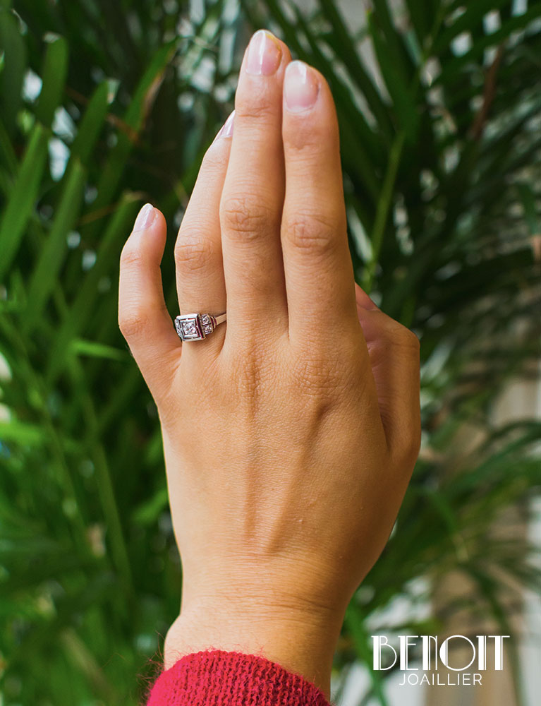 Bague Diamant Art Déco