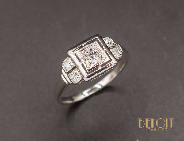 Bague Diamant Art Déco