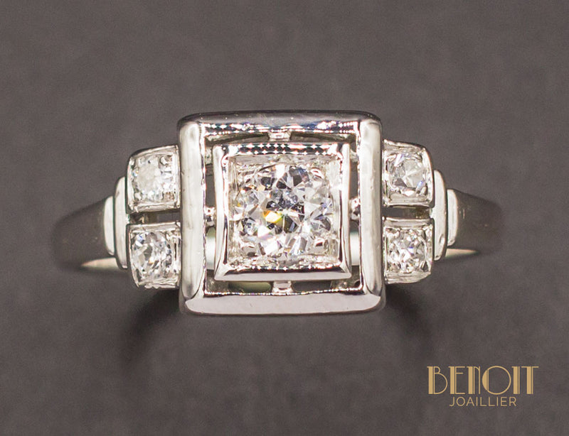 Bague Diamant Art Déco