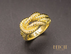 Bague "Audierne" Hermes Or Jaune