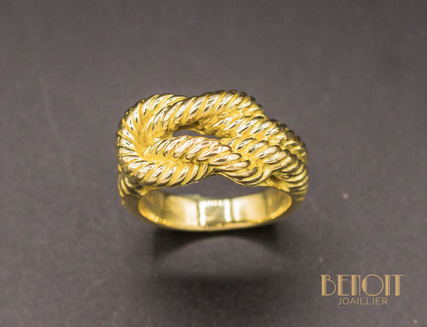 Bague "Audierne" Hermes Or Jaune