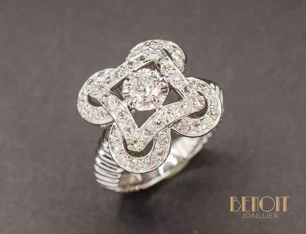 Bague Art Déco Diamants