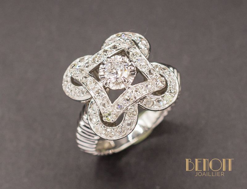 Bague Art Déco Diamants