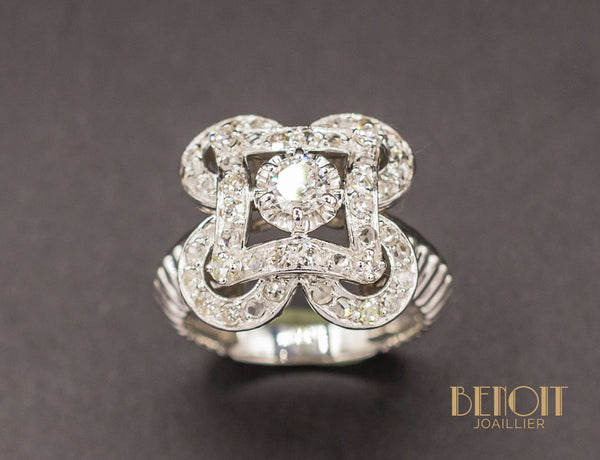 Bague Art Déco Diamants