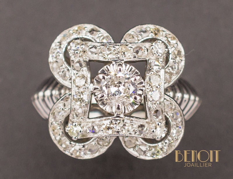 Bague Art Déco Diamants