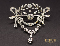 Pendentif Broche Diamants 1900