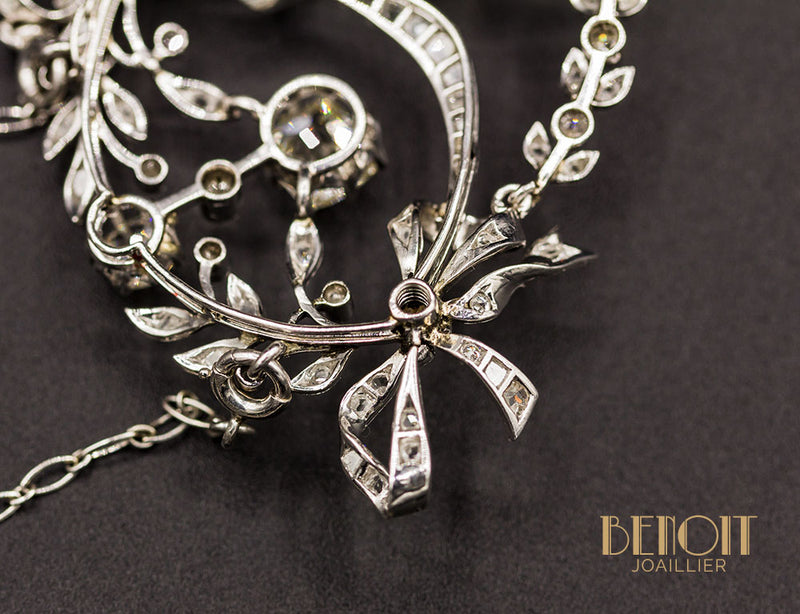 Pendentif Broche Diamants 1900