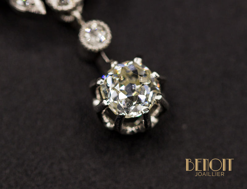 Pendentif Broche Diamants 1900