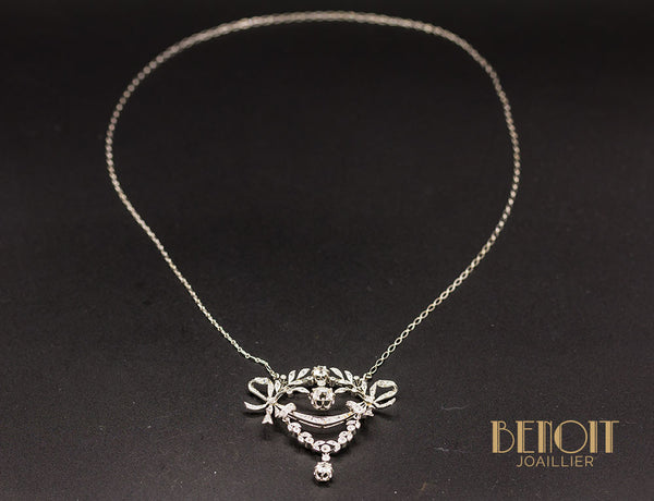 Pendentif Broche Diamants 1900
