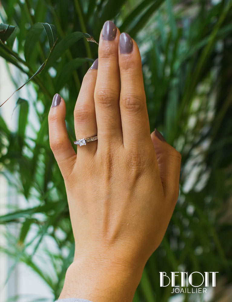 Solitaire Diamant Princesse