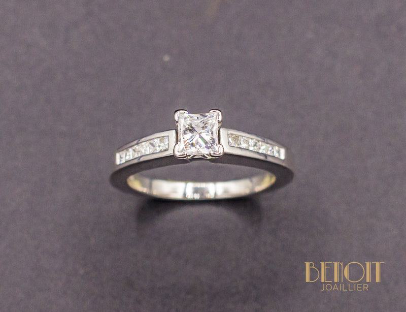 Solitaire Diamant Princesse