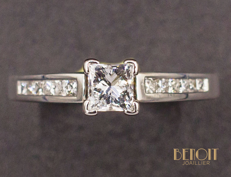 Solitaire Diamant Princesse
