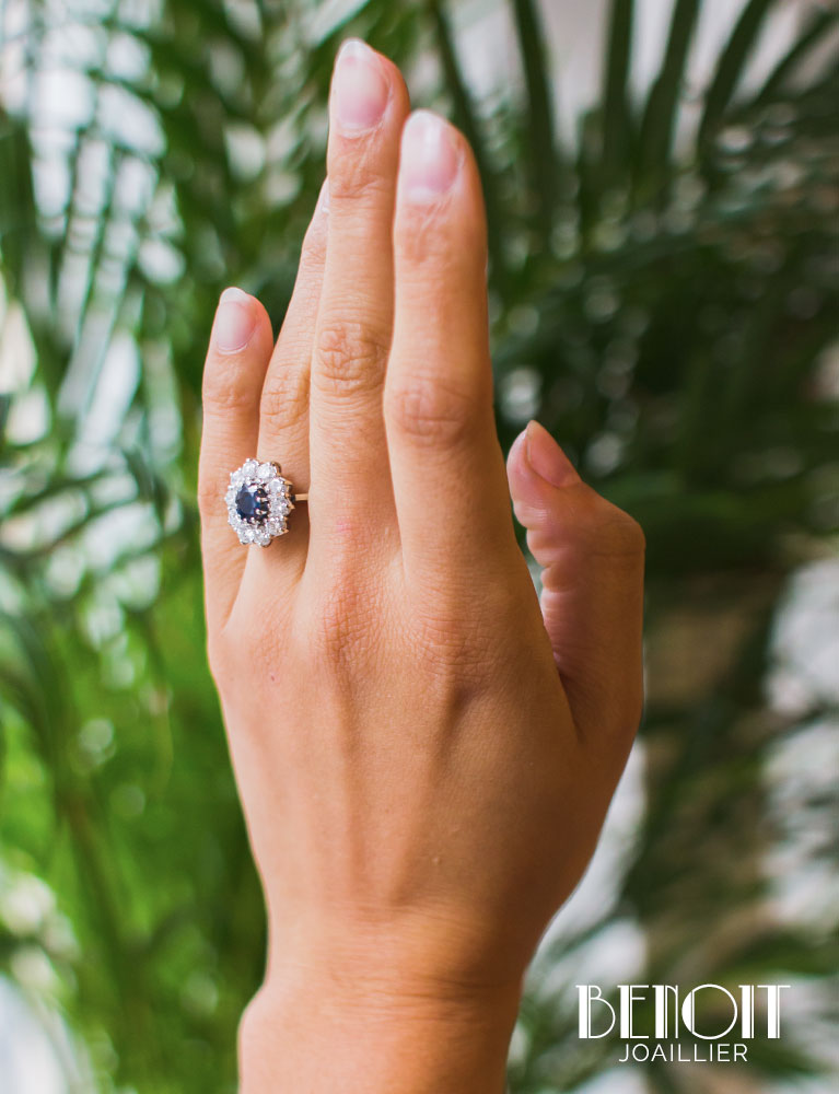 Bague Pompadour Saphir