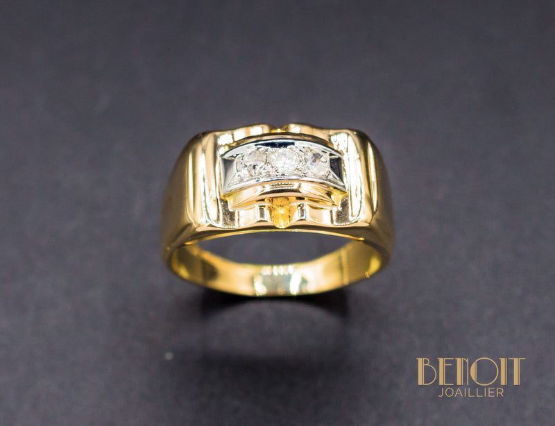 Bague Tank Diamants