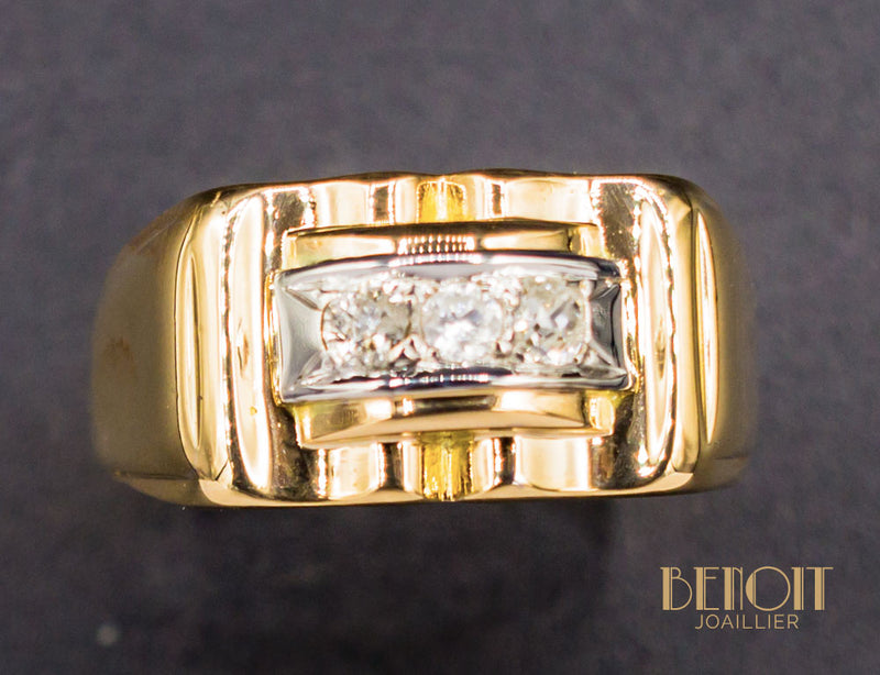 Bague Tank Diamants