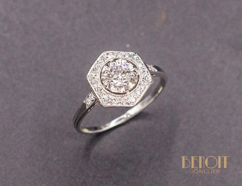Bague Art Déco Diamants