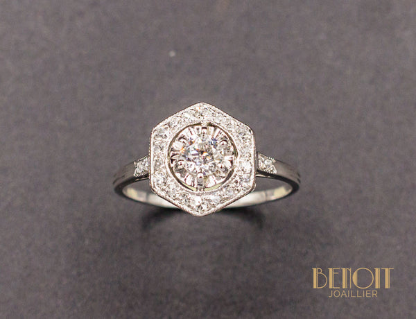 Bague Art Déco Diamants
