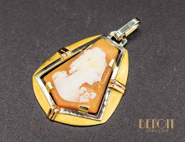 Pendentif Camée Art Déco
