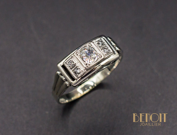 Bague Art Déco Diamants