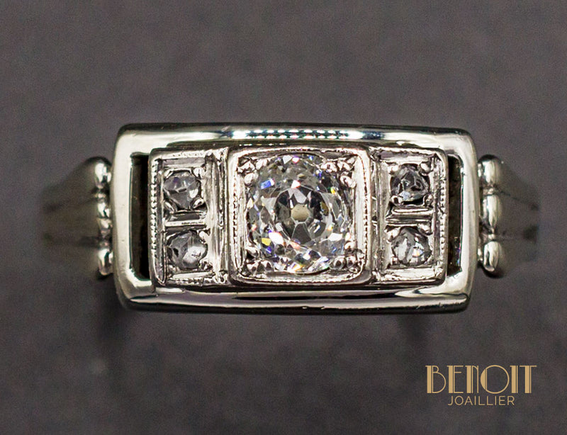 Bague Art Déco Diamants