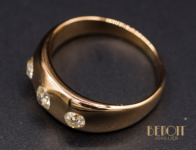 Bague Jonc 3 Diamants