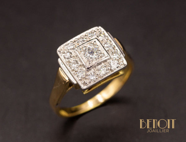 Bague Art Déco Diamants