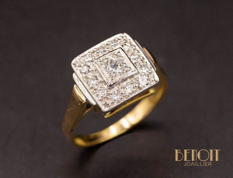 Bague Art Déco Diamants