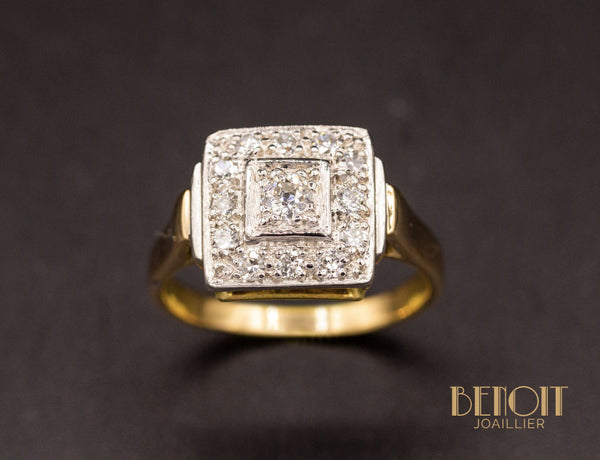 Bague Art Déco Diamants