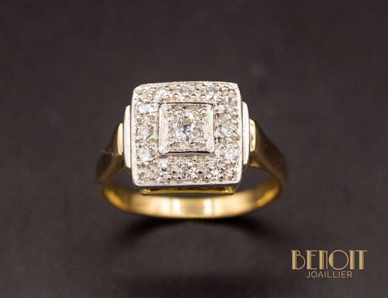 Bague Art Déco Diamants