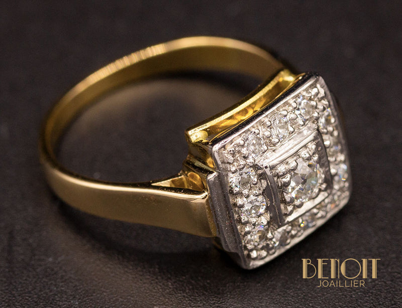 Bague Art Déco Diamants