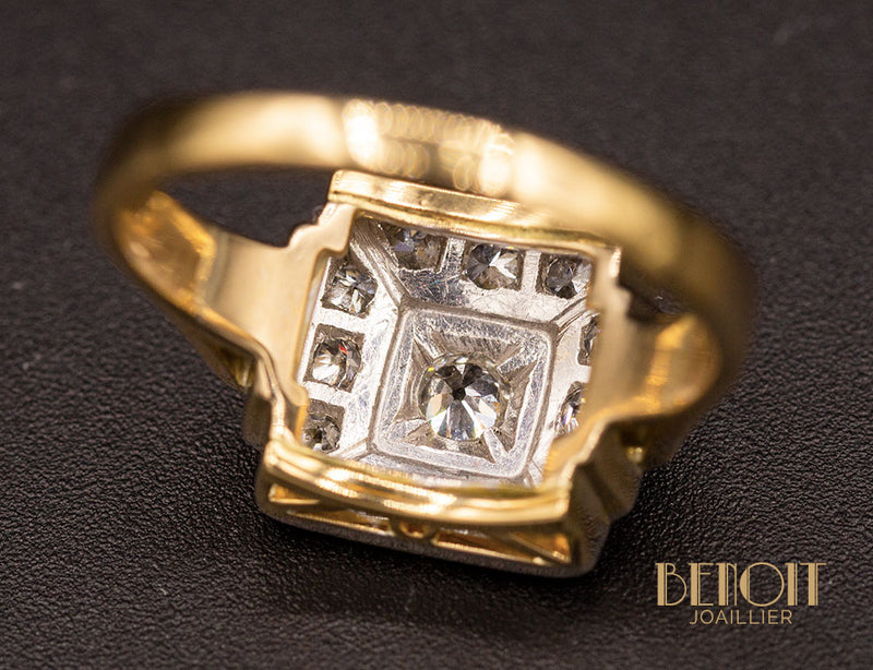 Bague Art Déco Diamants