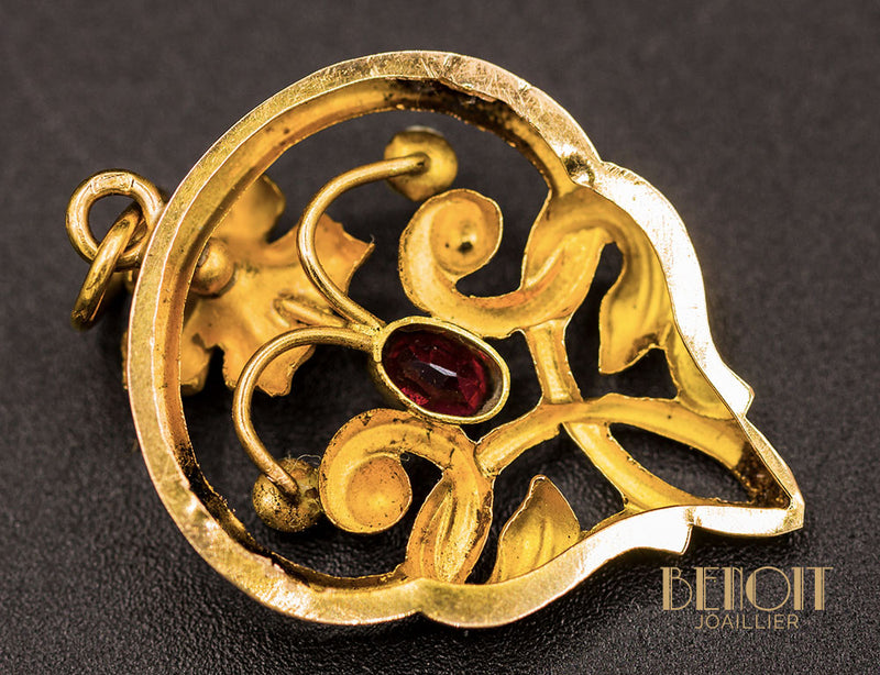 Pendentif Art Nouveau Or Jaune