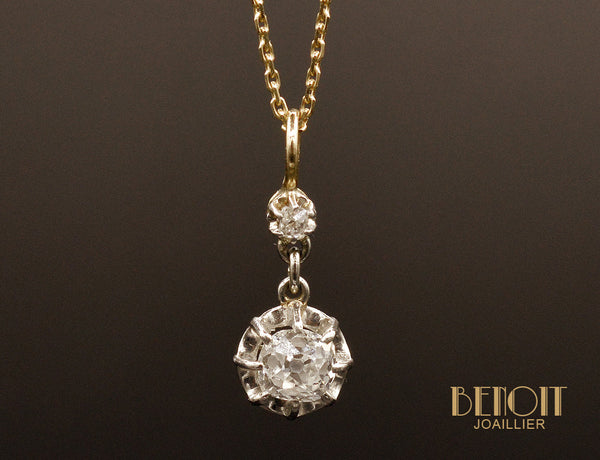 Pendentif Diamant Coussin