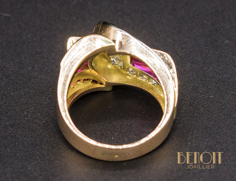 Bague Tank Diamants