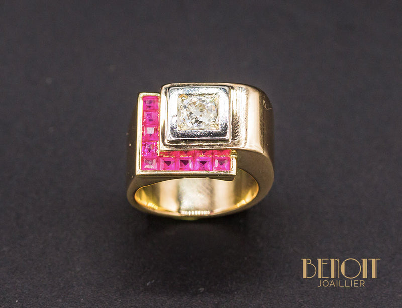 Bague Tank Diamant