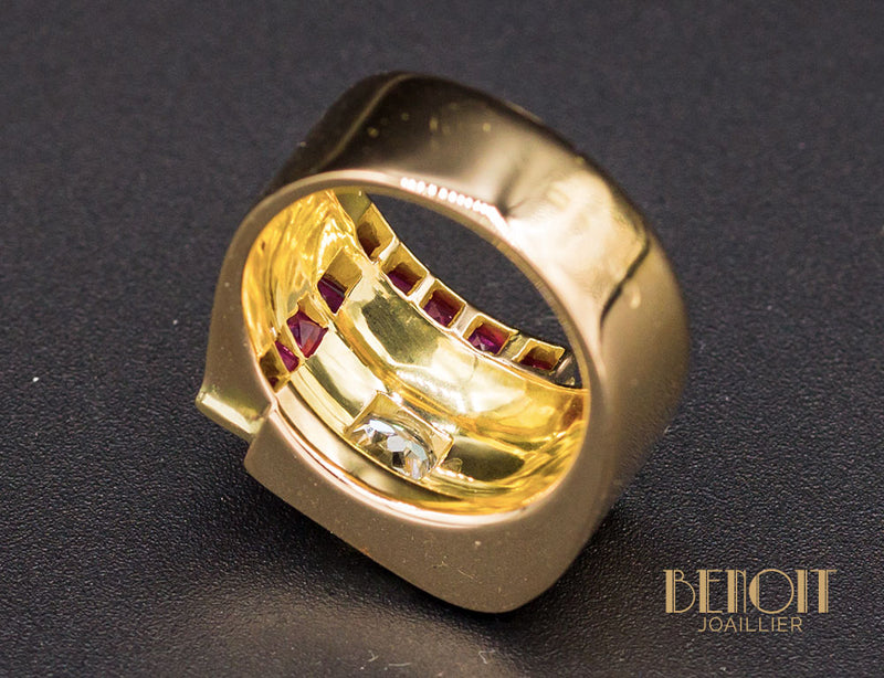 Bague Tank Diamant