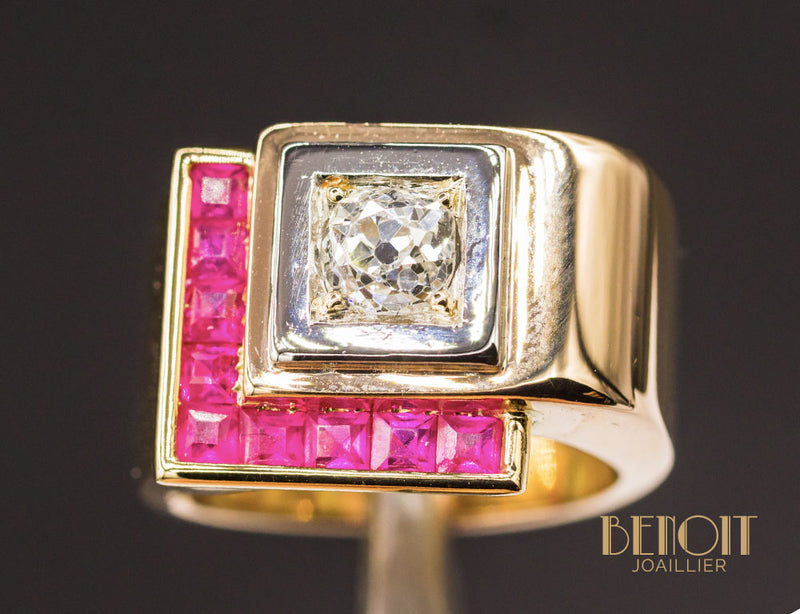 Bague Tank Diamant