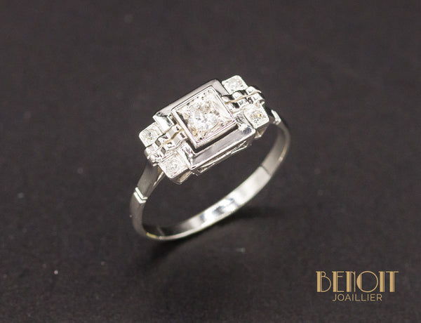Bague Art Déco Diamants