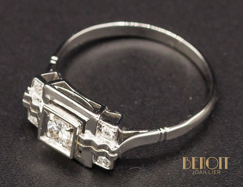 Bague Art Déco Diamants