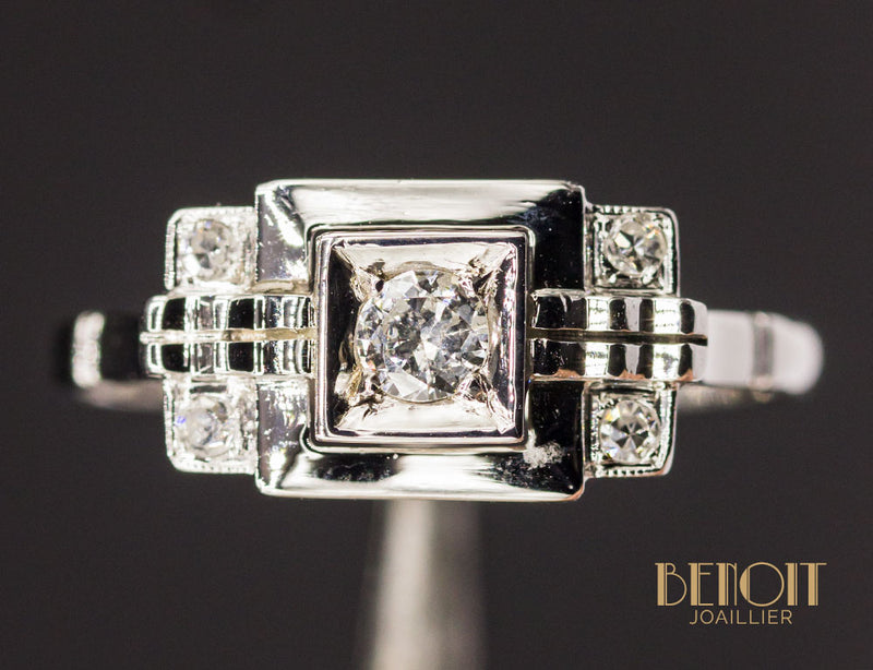 Bague Art Déco Diamants