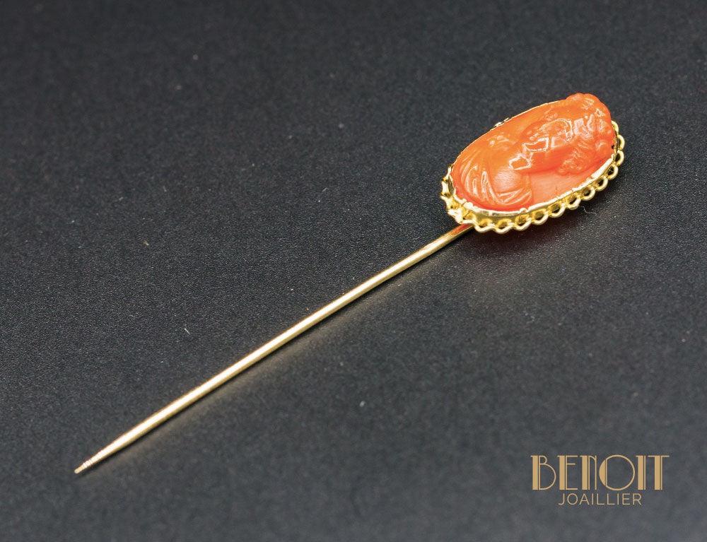 Lot 7 Boutons Vintage Orange Ajouré - 2,2 Cm - France - Occasion
