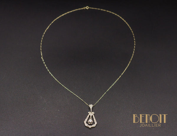 Pendentif Art Déco Diamants
