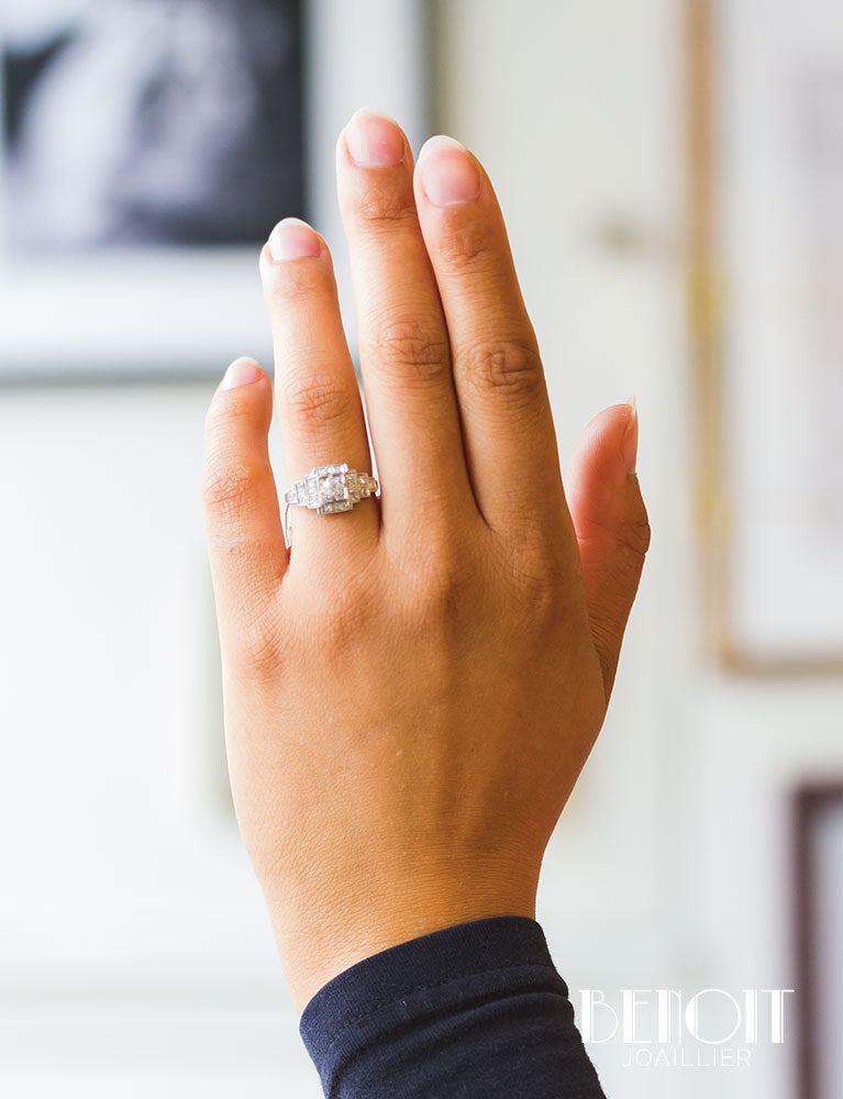 Bague Art Déco Diamants