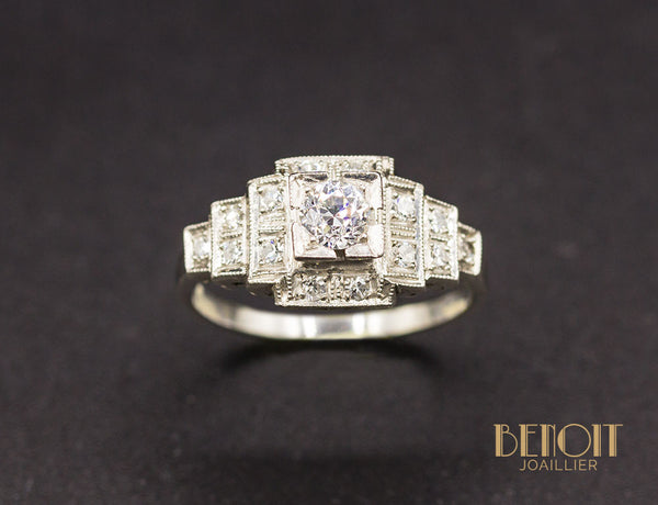 Bague Art Déco Diamants