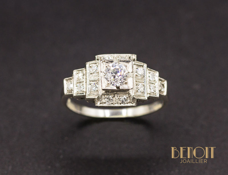 Bague Art Déco Diamants