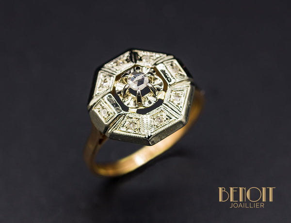 Bague Art Déco Diamants