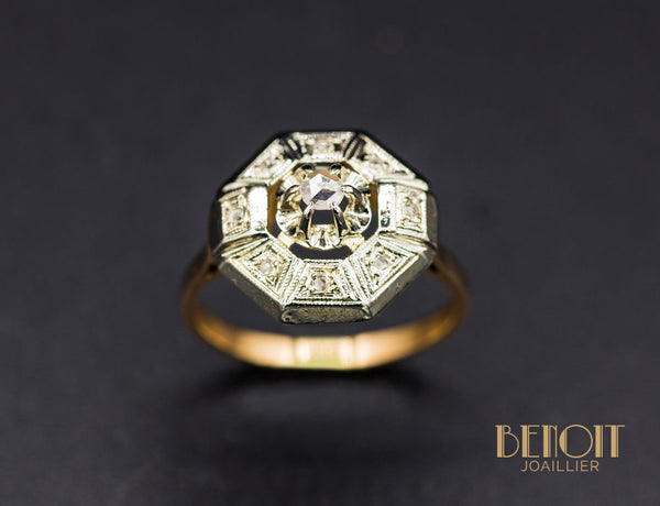Bague Art Déco Diamants