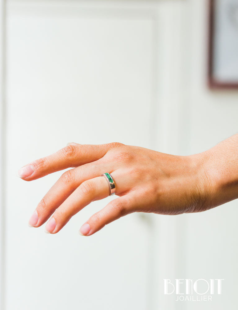 Bague 3 Emeraudes