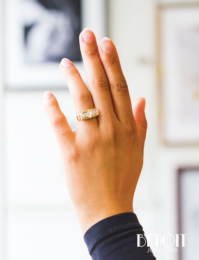 Bague Jarretière Art Déco
