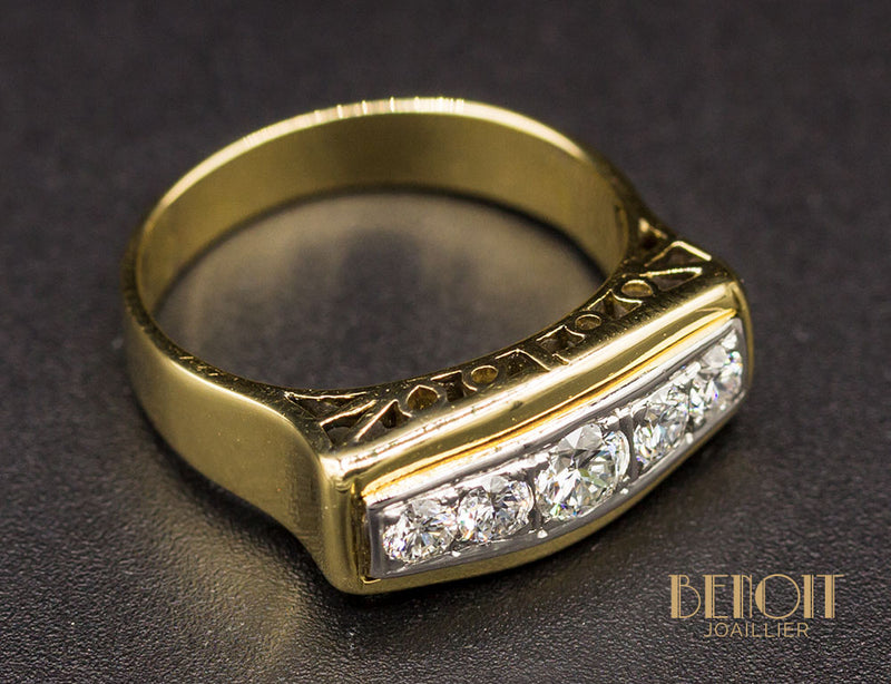 Bague Jarretière Art Déco
